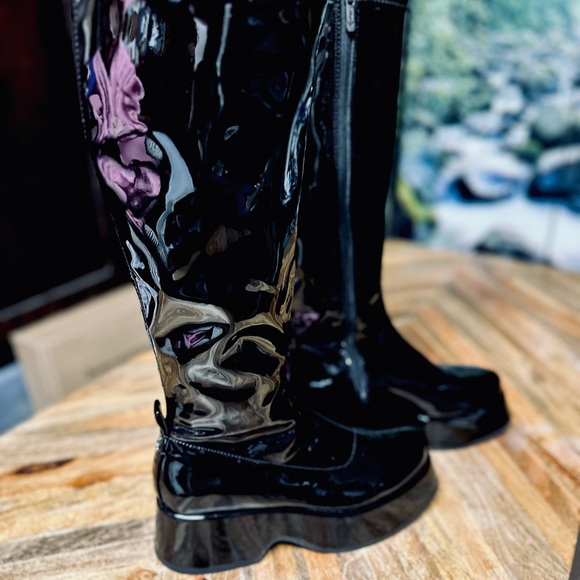 🚧RESERVED FOR @NANNETT037🚧Circus Sam Edelman Boots Black Patent Leather - Picture 7 of 12